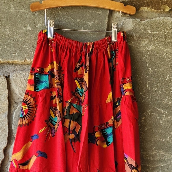 Vintage Handmade Native American Maxi Skirt - Picture 5 of 5